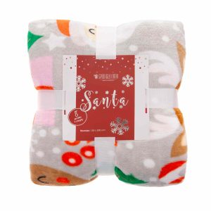 Koc świąteczny Santa 150×200 Spod Igły i Nitki 376567 Koc świąteczny Santa 150×200 Spod Igły i Nitki 376567