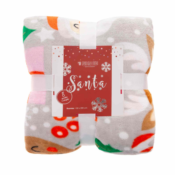 Koc świąteczny Santa 150x200 Spod Igły i Nitki 376567
