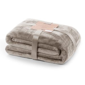 Koc z mikrofibry MIC cappuccino 150×200 klasyczny styl 883807 Koc z mikrofibry MIC cappuccino 150×200 klasyczny styl 883807