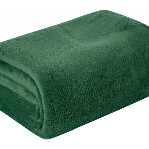 Koc z mikrofibry Simple 150×200 cm zielony 1008412 Koc z mikrofibry Simple 150×200 cm zielony 1008412