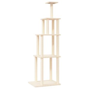 Kocie drzewko Kremowy Sizal vidaXL 411256