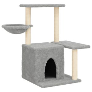 Kocie drzewko Szary Materiał drewnopochodny vidaXL 411370