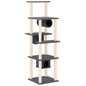 Kocie drzewko Szary Sizal vidaXL 410999