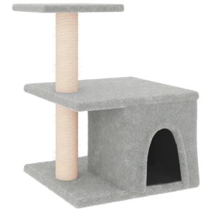 Kocie drzewko Szary Sizal vidaXL 411101 Kocie drzewko Szary Sizal vidaXL 411101