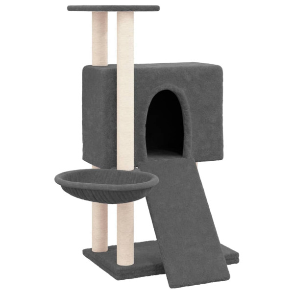 Kocie drzewko Szary Sizal vidaXL 411172