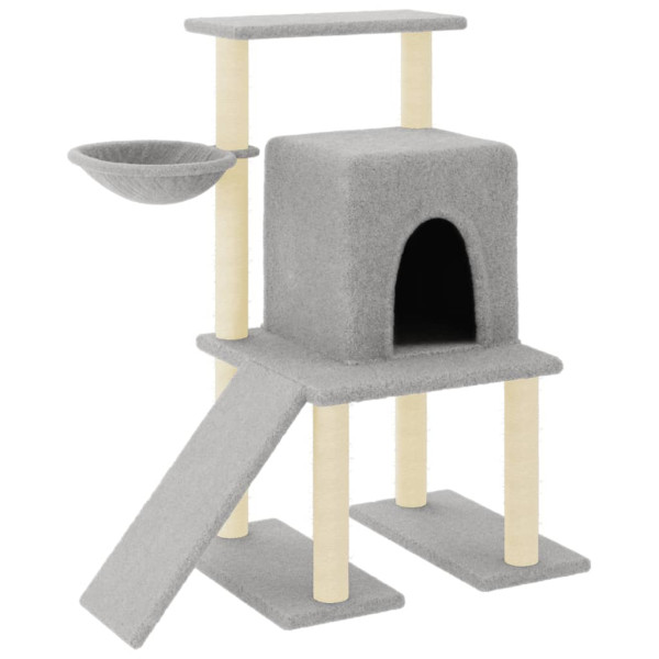 Kocie drzewko Szary Sizal vidaXL 411306