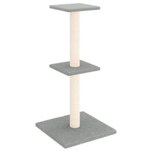 Kocie drzewko Szary Sizal vidaXL 411308