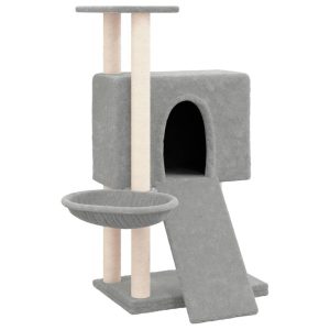 Kocie drzewko Szary Sizal vidaXL 411364