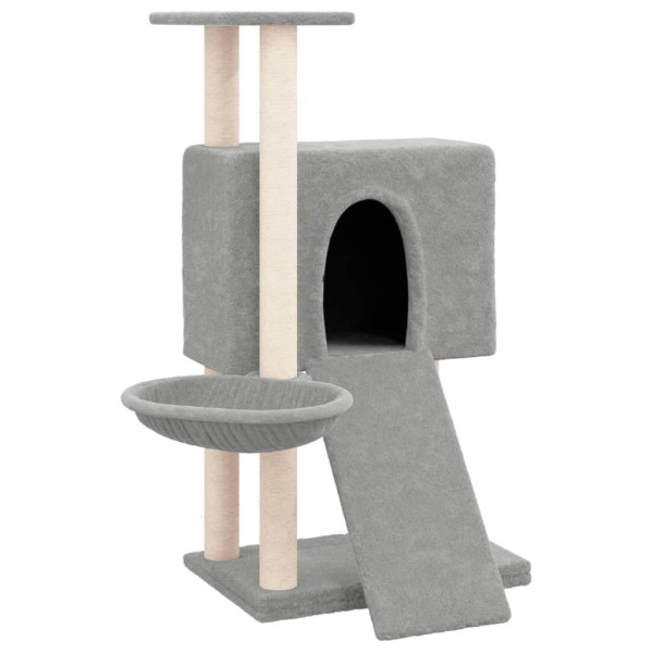 Kocie drzewko Szary Sizal vidaXL 411364