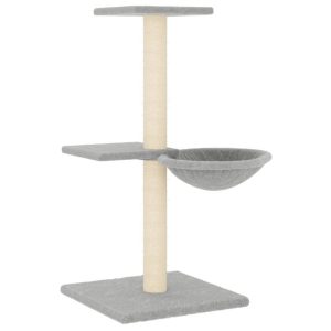 Kocie drzewko Szary Sizal vidaXL 411050