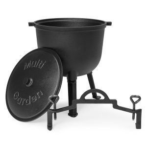 Kociołek żeliwny stojący 10L garnek myśliwski ognisko grill MultiGarden 537404 Kociołek żeliwny stojący 10L garnek myśliwski ognisko grill MultiGarden 537404