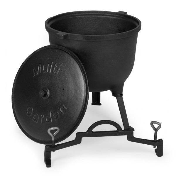 Kociołek żeliwny stojący 15L garnek myśliwski ognisko grill MultiGarden 537402