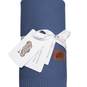 Kocyk bambusowy Mayamoo 80×100 granatowy denim 1065696