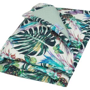 Kocyk dwustronny Prestige Jungle 75×100 cm zielony 49628
