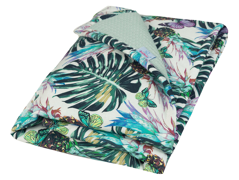 Kocyk dwustronny Prestige Jungle 75x100 cm zielony 49628