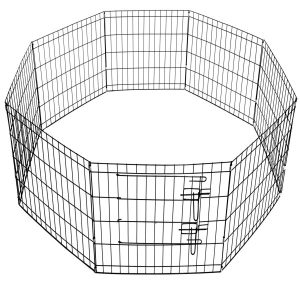 Kojec dla zwierząt metalowy wybieg klatka dla psa 155×76 cm 373165 Kojec dla zwierząt metalowy wybieg klatka dla psa 155×76 cm 373165