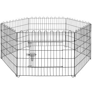 Kojec dla zwierząt metalowy wybieg klatka dla psa 165×85 cm 373168 Kojec dla zwierząt metalowy wybieg klatka dla psa 165×85 cm 373168