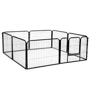 Kojec dla zwierząt wybieg dla szczeniaków klatka metalowa dla psa 160x160cm 738462 Kojec dla zwierząt wybieg dla szczeniaków klatka metalowa dla psa 160x160cm 738462