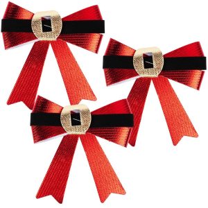 Kokarda dekoracyjna świąteczna 10×10 cm 3 szt. 795893 Kokarda dekoracyjna świąteczna 10×10 cm 3 szt. 795893