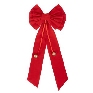 Kokarda na choinkę, drzwi 52 cm dekoracja świąteczna do stroika, czerwona 803040