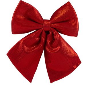 Kokarda Świąteczna Na Choinkę 24 Cm Na Boże Narodzenie Dekoracja Czerwona 808697