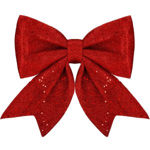 Kokardka na choinkę 20 cm świąteczna zawieszka czerwona 336016 Kokardka na choinkę 20 cm świąteczna zawieszka czerwona 336016