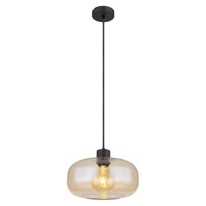 Lampa sufitowa Jepp LED szklana czarna 132963 Lampa sufitowa Jepp LED szklana czarna 132963