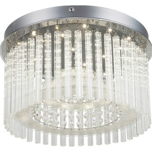 Lampa sufitowa Joyce LED szklana srebrna 38415 Lampa sufitowa Joyce LED szklana srebrna 38415