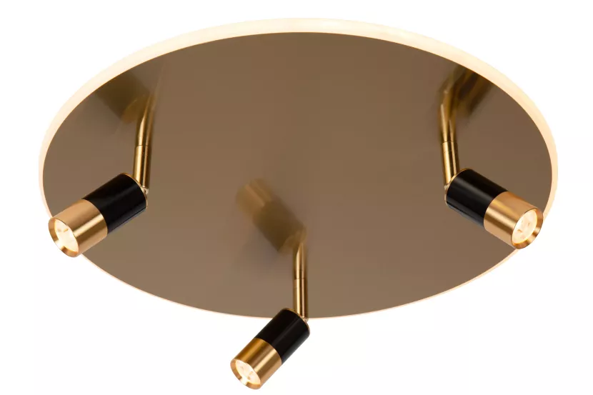 Lampa sufitowa JUBEL złota LED 4x5W + 28W Ciepła biel 3740lm Lucide 864094