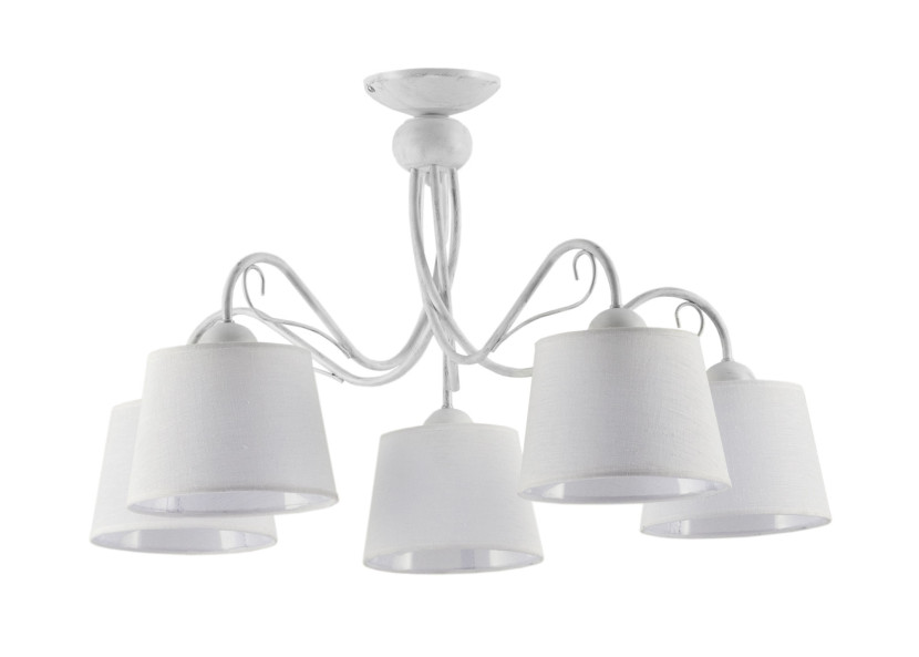 Lampa sufitowa KAMELIA biała 5xE27x15W IP20 Jupiter 942649