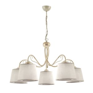 Lampa sufitowa KAMELIA ecru 5xE27x15W IP20 Jupiter 1004545 Lampa sufitowa KAMELIA ecru 5xE27x15W IP20 Jupiter 1004545