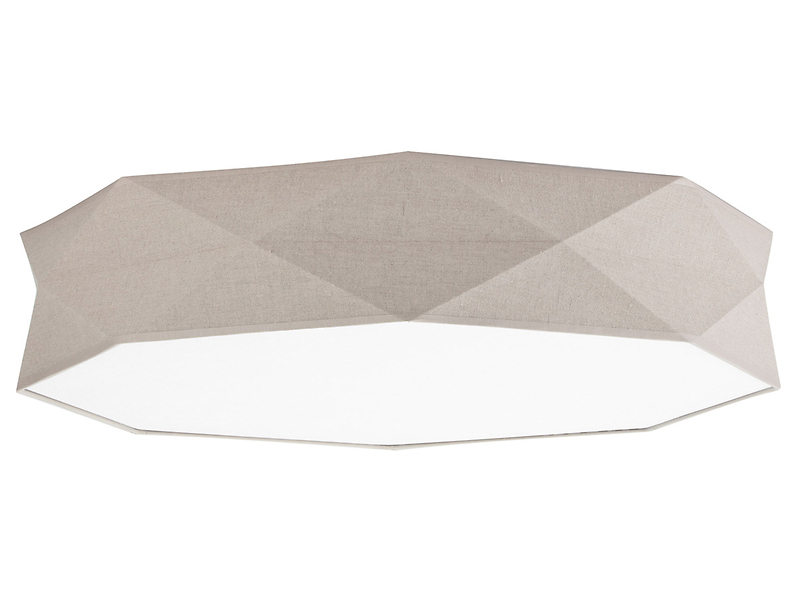 Lampa sufitowa Kantoor 6-punktowa tkaninowa beżowa 56250