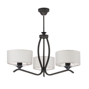 Lampa sufitowa KASZMIR grafitowo-biała 3xE27x15W IP20 Jupiter 1004482 Lampa sufitowa KASZMIR grafitowo-biała 3xE27x15W IP20 Jupiter 1004482