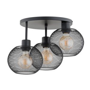 Lampa sufitowa KERSO czarna 3xE27x15W IP20 Alfa 942494