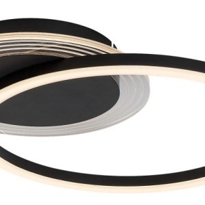 Lampa sufitowa KERSTIN czarno-biała LED 2x24W Ciepła biel 1800lm Rabalux 859319
