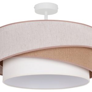 Lampa sufitowa Kobo tkaninowa beżowa 333703