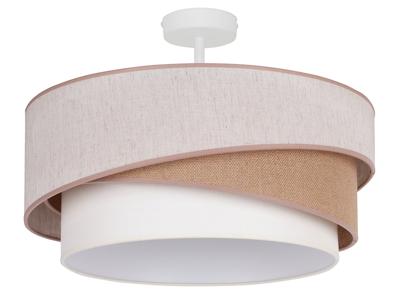 Lampa sufitowa Kobo tkaninowa beżowa 333703