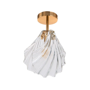Lampa Sufitowa KONDO Muszla Szklana Glamour Retro 1050051