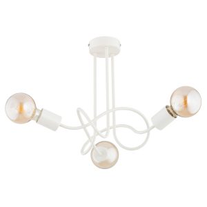 Lampa sufitowa kremowa WINGO 3xE27x15W wym: 36x41x41 cm Alfa 817839