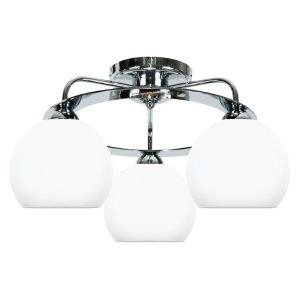 Lampa sufitowa kule białe chrom EDYLIT 3xE27 GUANTA 14-532 1048179