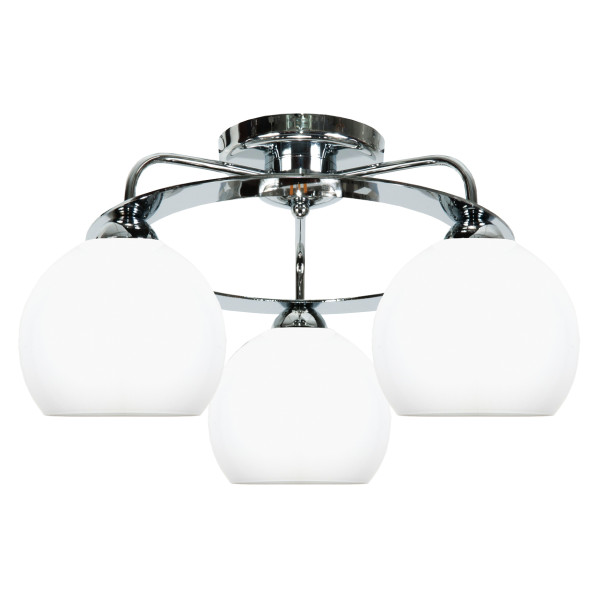 Lampa sufitowa kule białe chrom EDYLIT 3xE27 GUANTA 14-532 1048179