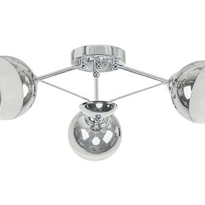 Lampa sufitowa Laguna 3-punktowa metalowa srebrna 55332