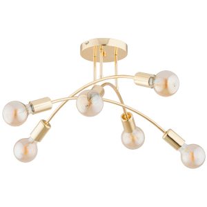 Lampa sufitowa LANTI złota 6xE27x15W IP20 Alfa 942390
