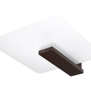 Lampa sufitowa Lappo 2-punktowa szklana biała 72932