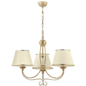 Lampa sufitowa LAURA złota-ecru 3xE27x15W IP20 Jupiter 1004676 Lampa sufitowa LAURA złota-ecru 3xE27x15W IP20 Jupiter 1004676