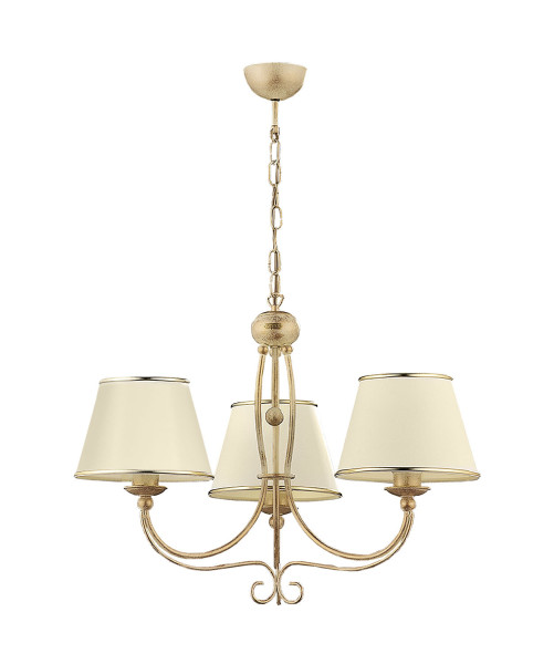 Lampa sufitowa LAURA złota-ecru 3xE27x15W IP20 Jupiter 1004676