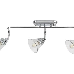 Lampa sufitowa łazienkowa Antoine 3-punktowy metalowa srebrna 299337