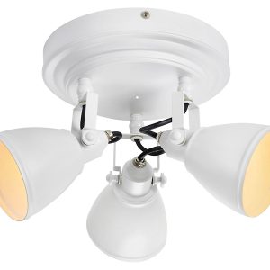 Lampa sufitowa łazienkowa Fjallbacka 3-punktowa metalowa biała 39341