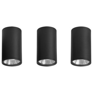 Lampa sufitowa LED metalowa zestaw 3 czarny 804040 Lampa sufitowa LED metalowa zestaw 3 czarny 804040
