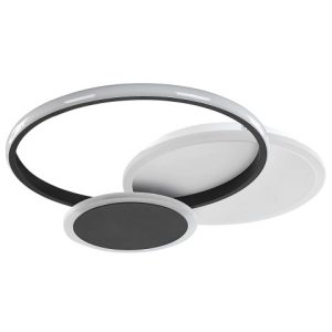Lampa sufitowa LED plafon metalowa czarno-biała 305107 Lampa sufitowa LED plafon metalowa czarno-biała 305107